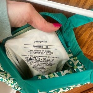 Patagonia Teal and White Women's dress